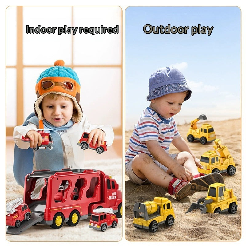 Engineering monster truck toy trucks for indoor and outdoor play, suitable for ages 3 and up, from Sam's Toy World