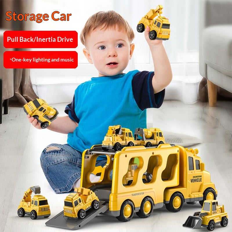 Yellow Engineering Monster Truck Toy Trucks with Storage Car for ages 3 and up from Sam's Toy World