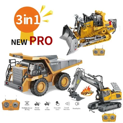 Alloy Engineering Vehicle Remote Control Dump Truck Children's Toy