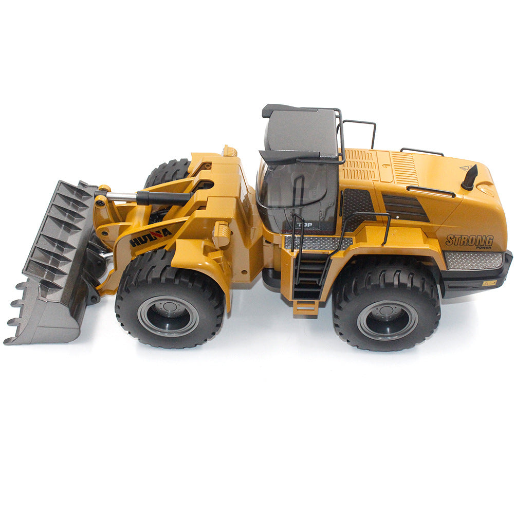 Alloy-Body Bulldozer Remote-Controlled Toy Car For Kids