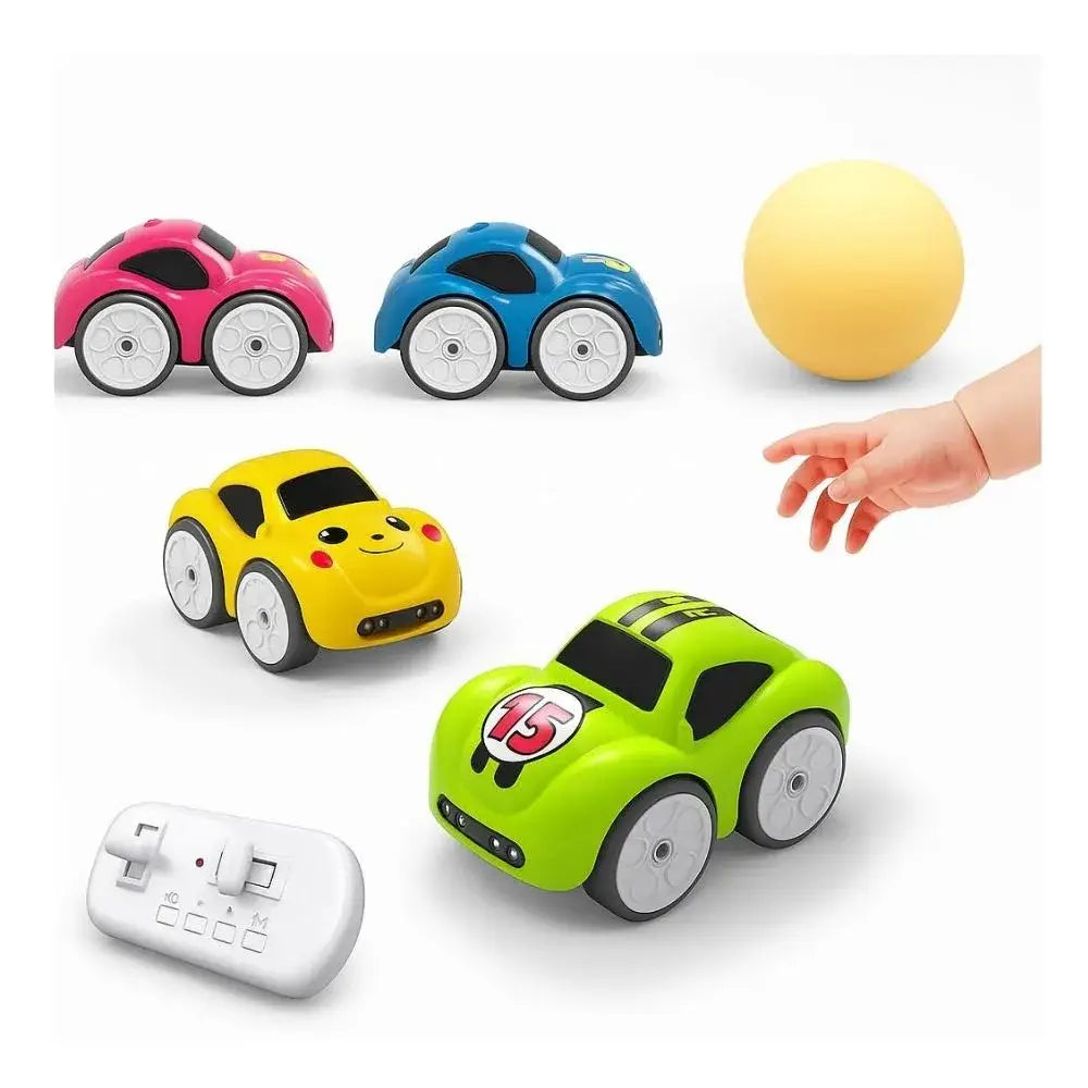 Follow me remote control sensor car gift for children in Ahmedabad with colorful cars and controller
