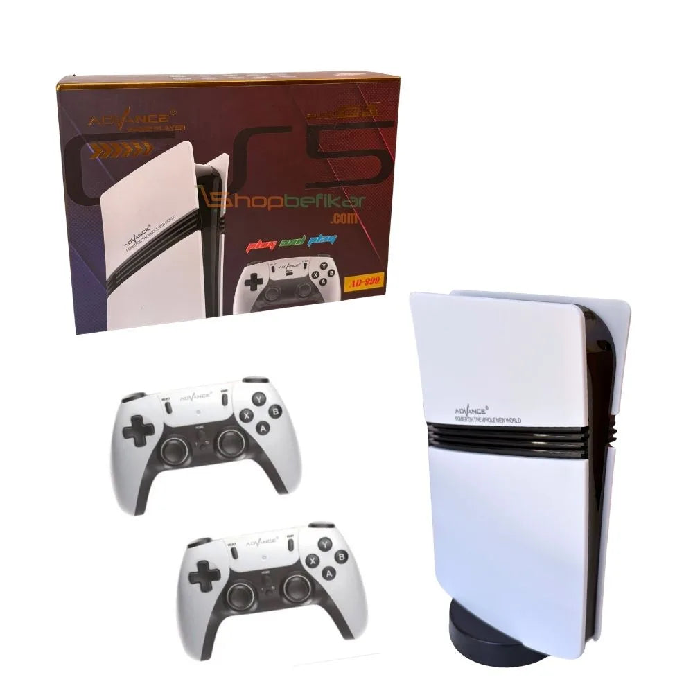 GS5 PRO classic games snake with 30000 retro game stick, white console with controllers for endless gaming fun