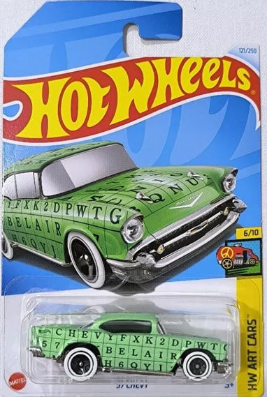 57 Chevy
2024 Hot Wheels Mainline HW Art Cars | sams toy world | Collection series