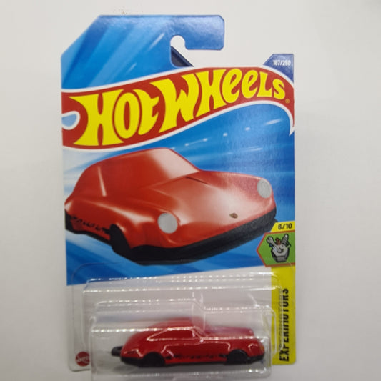 By Hot Wheels Porsche 911 Carrera Sam's Toy World red diecast model car in packaging