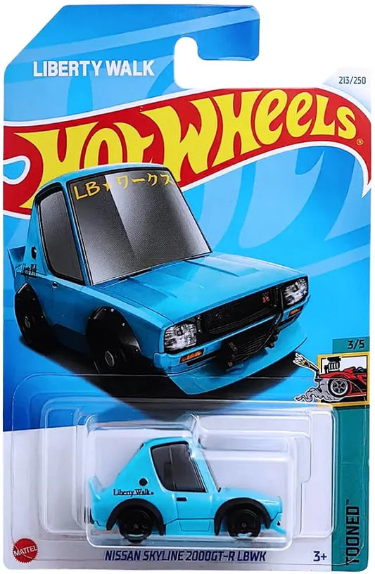 Hot Wheels cars for kids ages 3 and up store near me Nissan Skyline 2000GT-R LBWK blue toy car