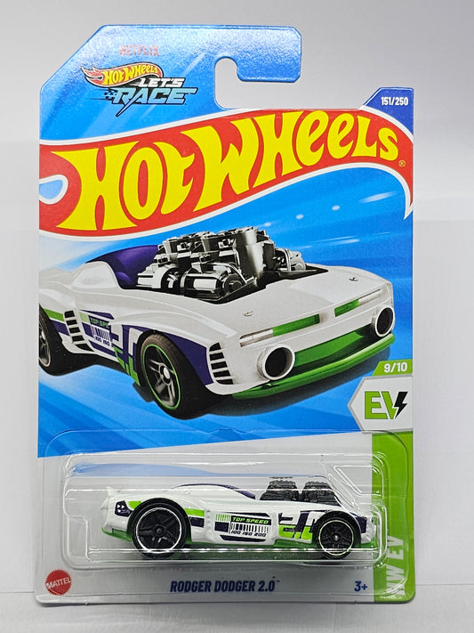 2025 Hot Wheels collectible cars shop in Ahmedabad Gujarat online featuring Rodger Dodger 2.0 white race car toy