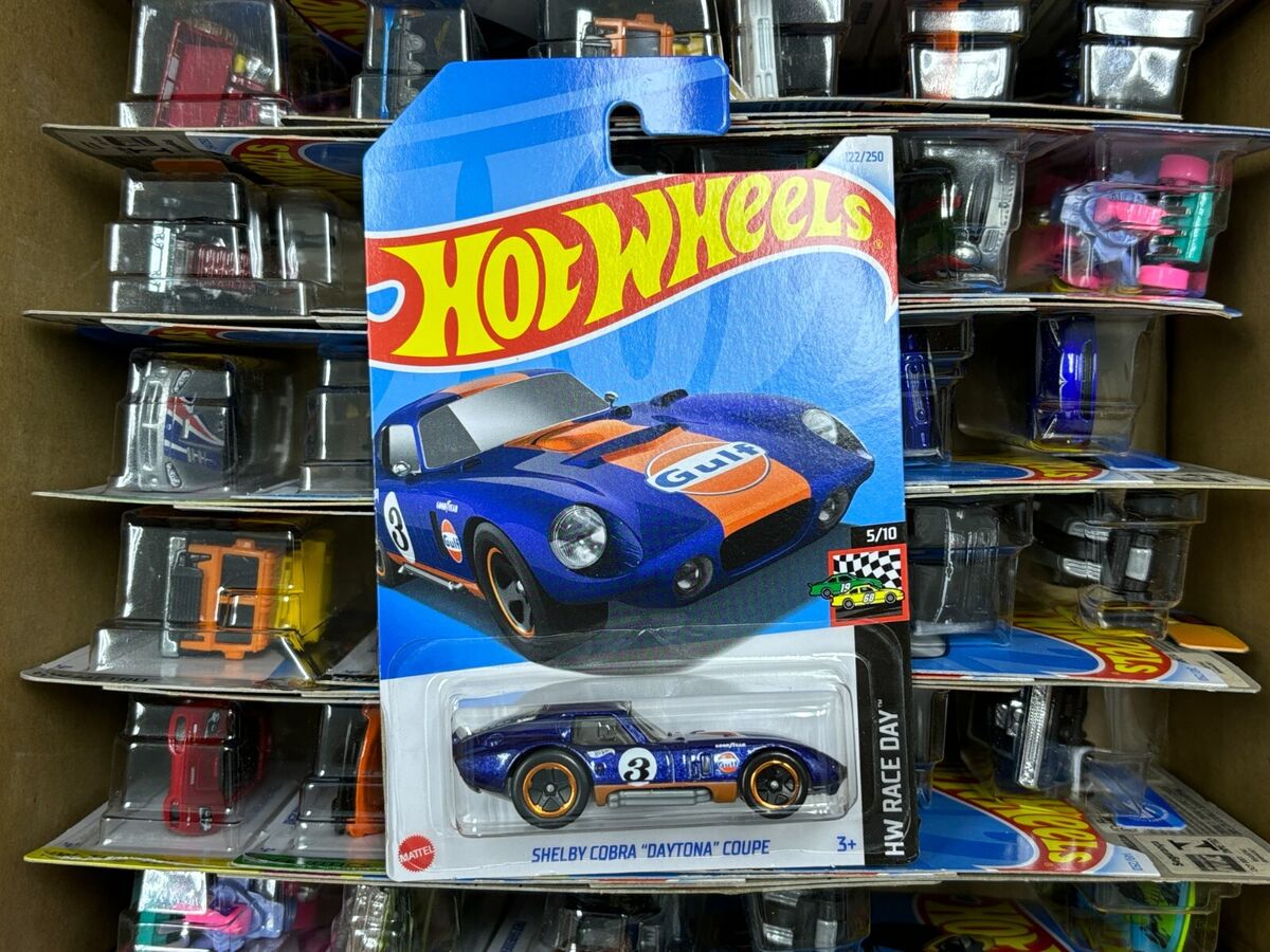Hot Wheels collector car sale online Ahmedabad India Shelby Cobra Daytona Coupe in blue and orange packaging