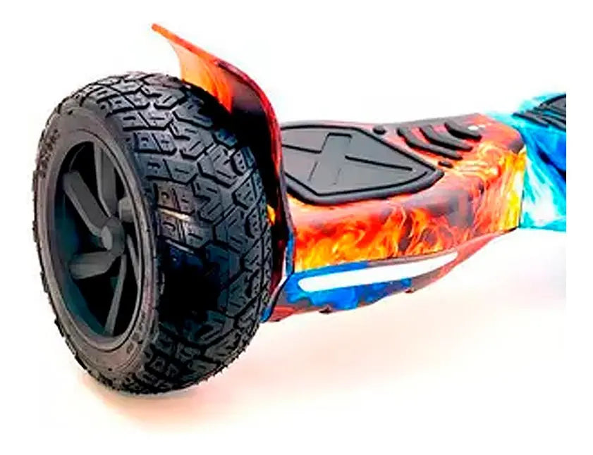 Colorful hoverboard off-road in Ahmedabad Gujarat with large textured tires for adventurous rides