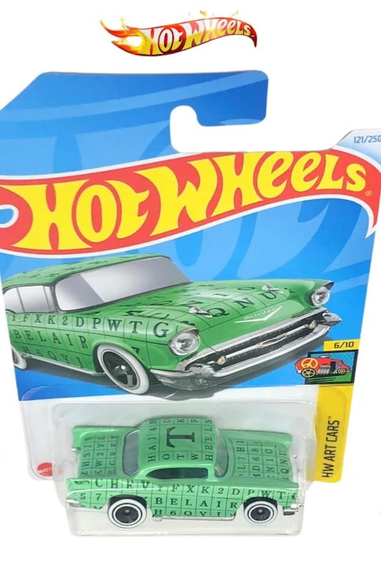 57 Chevy
2024 Hot Wheels Mainline HW Art Cars | sams toy world | Collection series