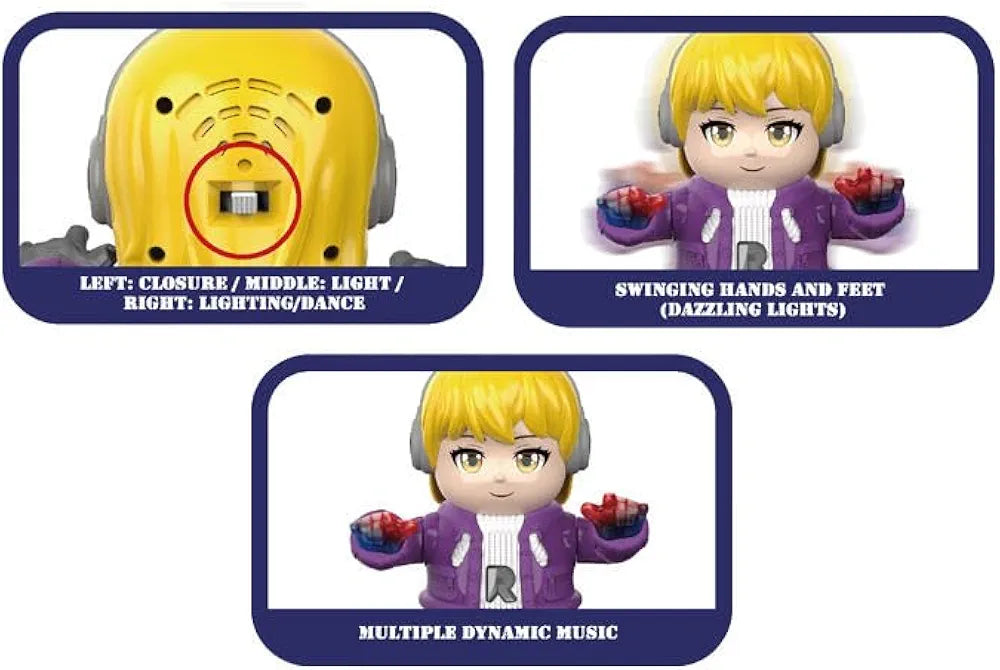 Colorful interactive musical toy for toddlers at Sam's Toy World Ahmedabad, featuring dynamic lights and multiple music options