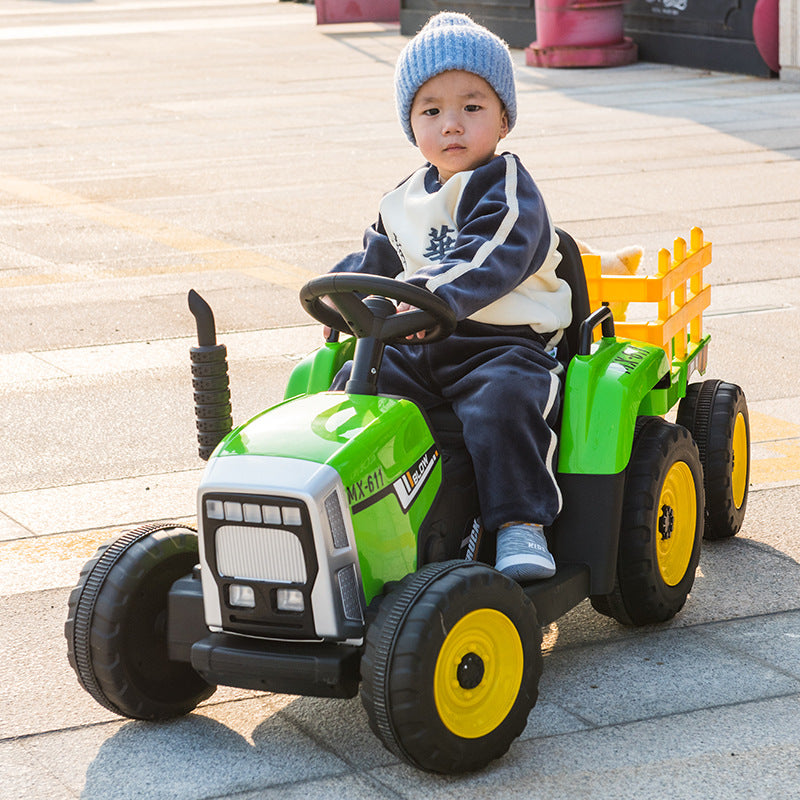 John Deere a toy tractor in green for kids aged 2-5 years, available at Sam's Toy World