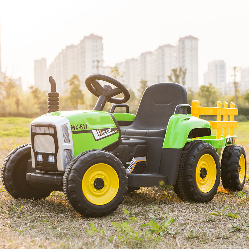 John Deere A toy tractor in green and yellow for kids aged 3 and up from Sam's Toy World