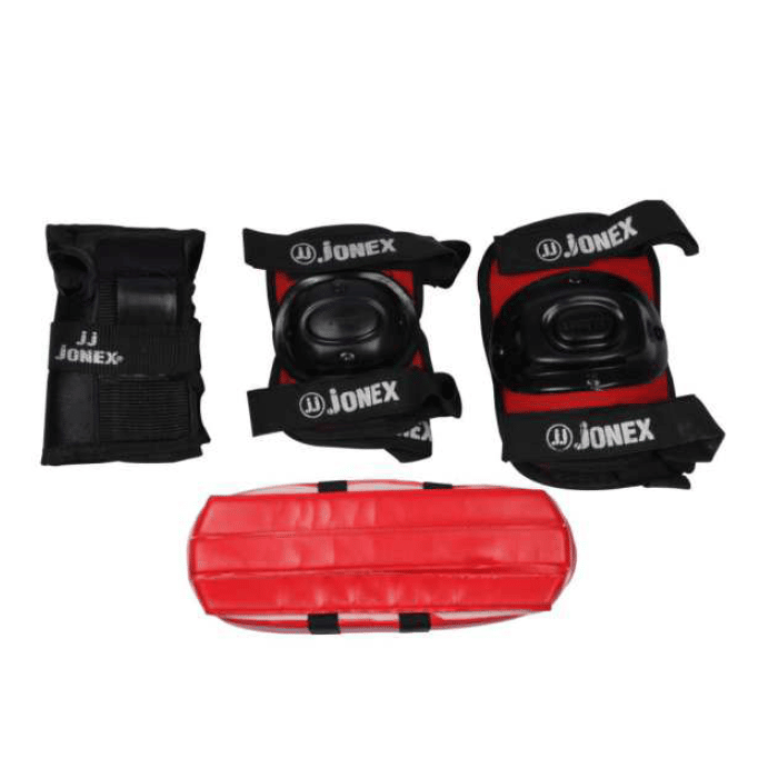 Jj Jonex roller skating protective pads for children including knee pads, elbow pads, and wrist guards