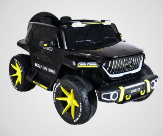 Jumbo big size double seater ride on jeep car for kids age 1 to 14 years children PL2266 in black and yellow