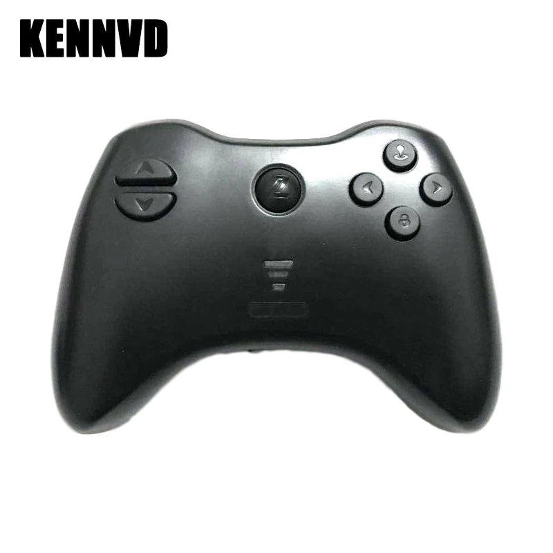 Black remote control for desktop chrome, top view, perfect for gaming and convenient navigation