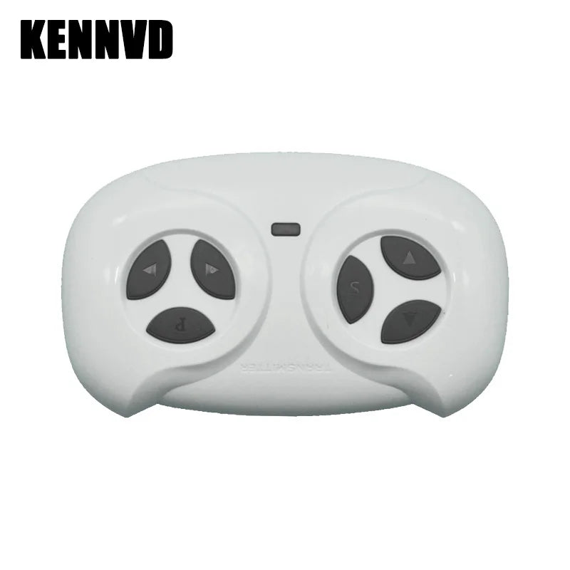 White remote control desktop chrome with directional buttons for gaming and navigation