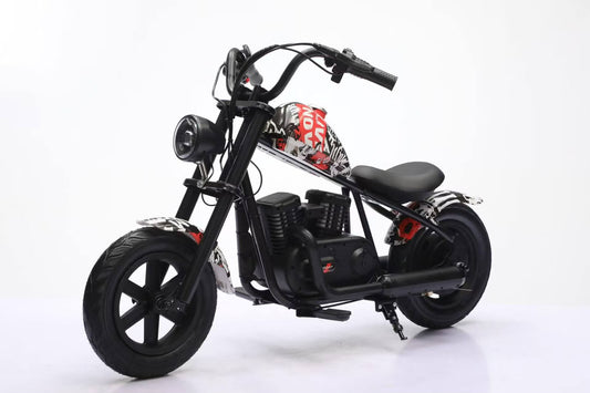 Kids 24 v high-speed ride on bike chooper mode at Sam's Toy Ahmedabad with black frame for ages 3-8 years