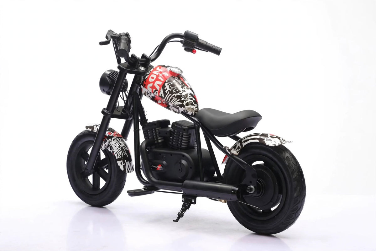 Black Kids 24 v high-speed ride on bike chooper mode at Sam's Toy Ahmedabad for ages 3 and up