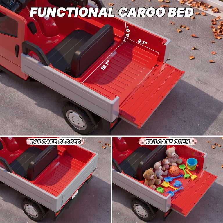 Kids electric Auto ride on Piaggio Tempo in Ahmedabad with functional cargo bed for imaginative play from Sam's Toy World