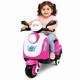 Kids electric bike in pink for ages 3-7, Sam's Toy World, battery operated bike for children in Ahmedabad