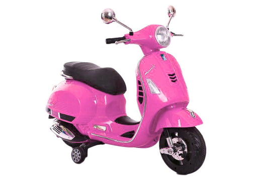 Kids vespa scooter in pink for children ages 3-8 from Sam's Toy World, battery scooter for kids in Ahmedabad Gujarat