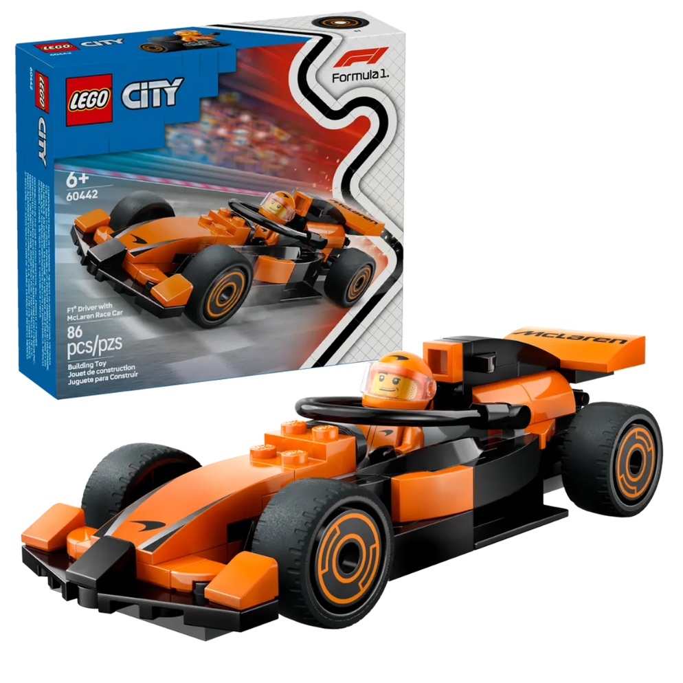 LEGO City Formula 1 Race Car best price Ahmedabad Gujarat India orange F1 toy car with driver minifigure and box