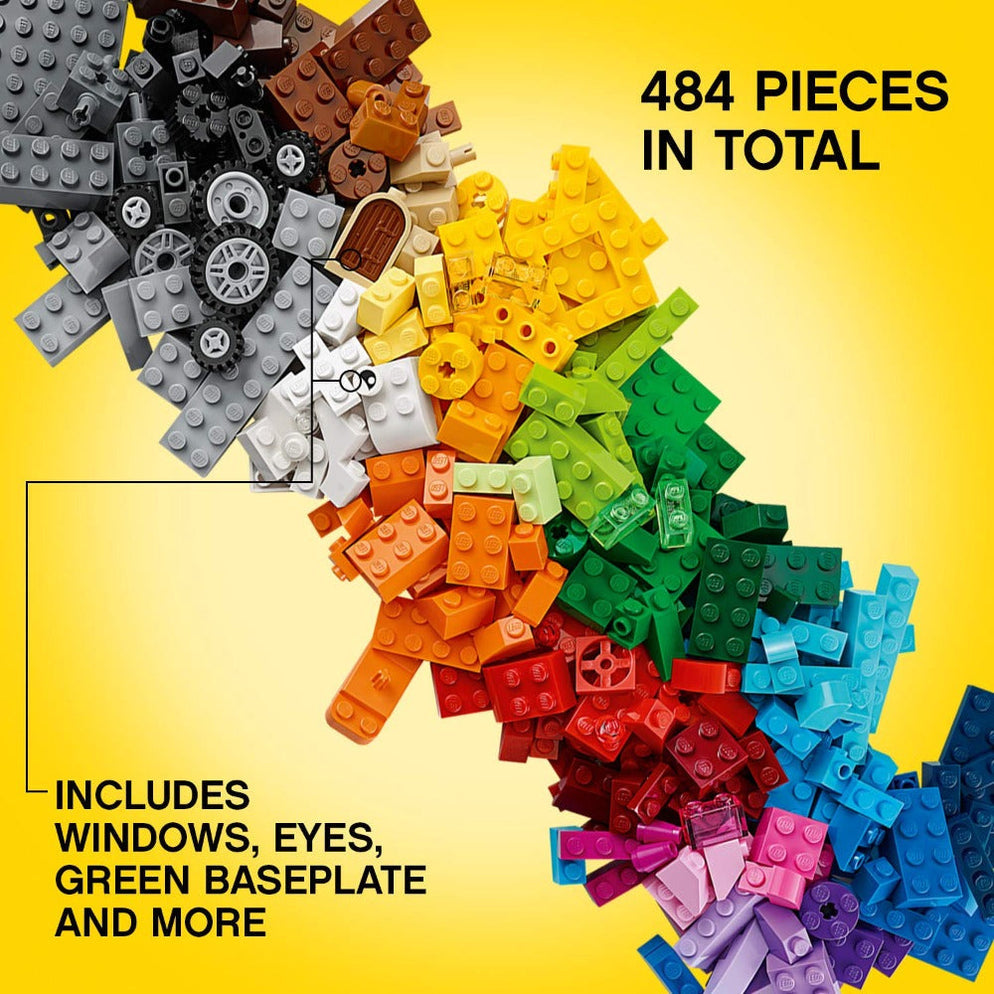 LEGO Classic Creative Brick Box 10696 Ahmedabad Gujarat online India . rainbow bricks on yellow background