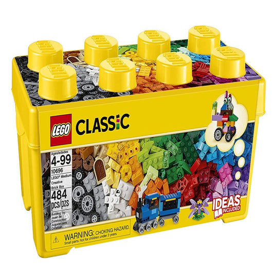 Yellow storage brick with multicolor pieces LEGO Classic Creative Brick Box 10696 Ahmedabad Gujarat online India .