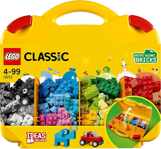 LEGO Classic Creative Suitcase for kids Ahmedabad Gujarat Online India yellow case with multicolor bricks