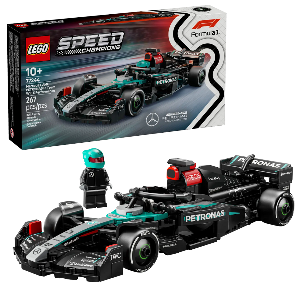 LEGO Mercedes-AMG F1 race car set Ahmedabad Gujarat Online India 267 piece black Petronas livery model and box