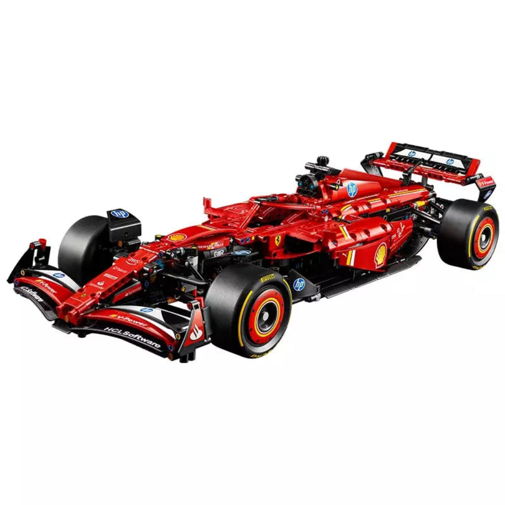 LEGO Technic Ferrari SF-24 F1 car in Gujarat online India . Red detailed replica model with realistic wheels and cockpit