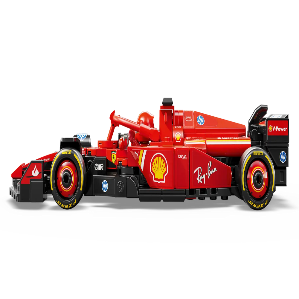 LEGO red Ferrari F1 car model on black background Speed Champions collectible LEGO car Ahmedabad Gujarat online India