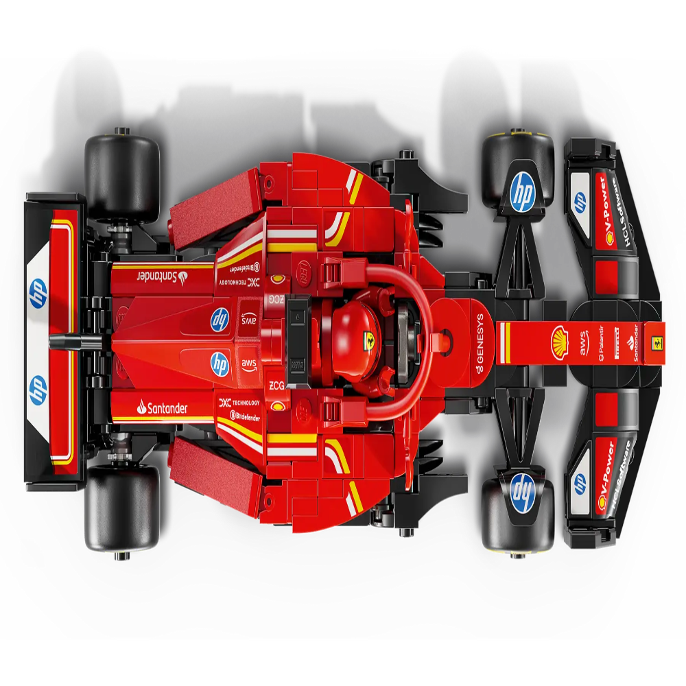 Red Ferrari style Speed Champions collectible LEGO car Ahmedabad Gujarat online India top view of detailed race car model