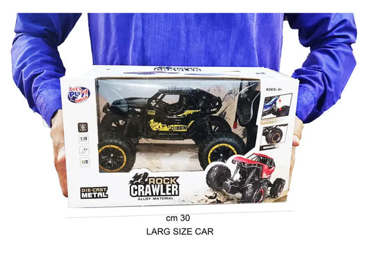 Rock Crawler 4WD remote control car Ahmedabad Gujarat large size black die cast metal toy in box