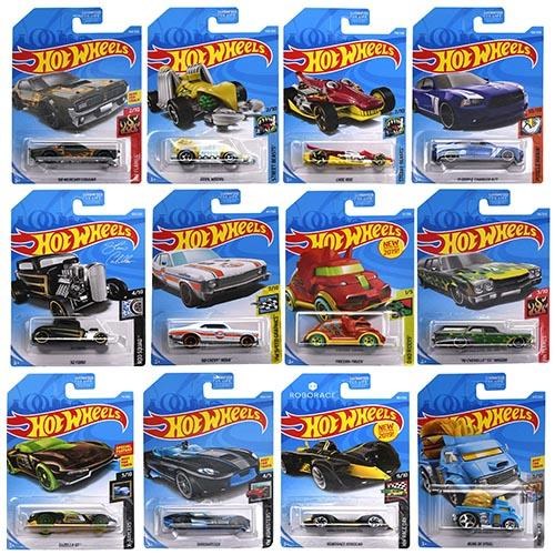 Assorted boxed Hot Wheels blister pack display showing 12 cars Hot Wheels 1:64 scale cars Ahmedabad Online India .