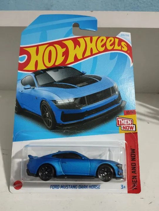 Hot Wheels collector car sale online Ahmedabad India showing blue Ford Mustang Dark Horse toy car in packaging
