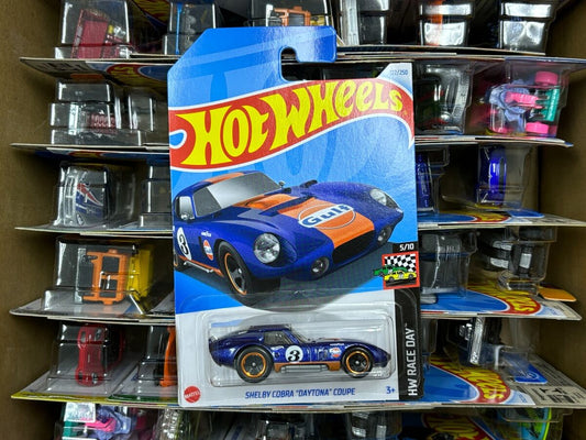 Hot Wheels collector car sale online Ahmedabad India Shelby Cobra Daytona Coupe in blue and orange packaging