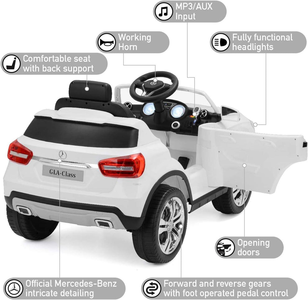 Mercedes Benz battery operated car for kids in Ahmedabad Gujarat with opening doors and working horn