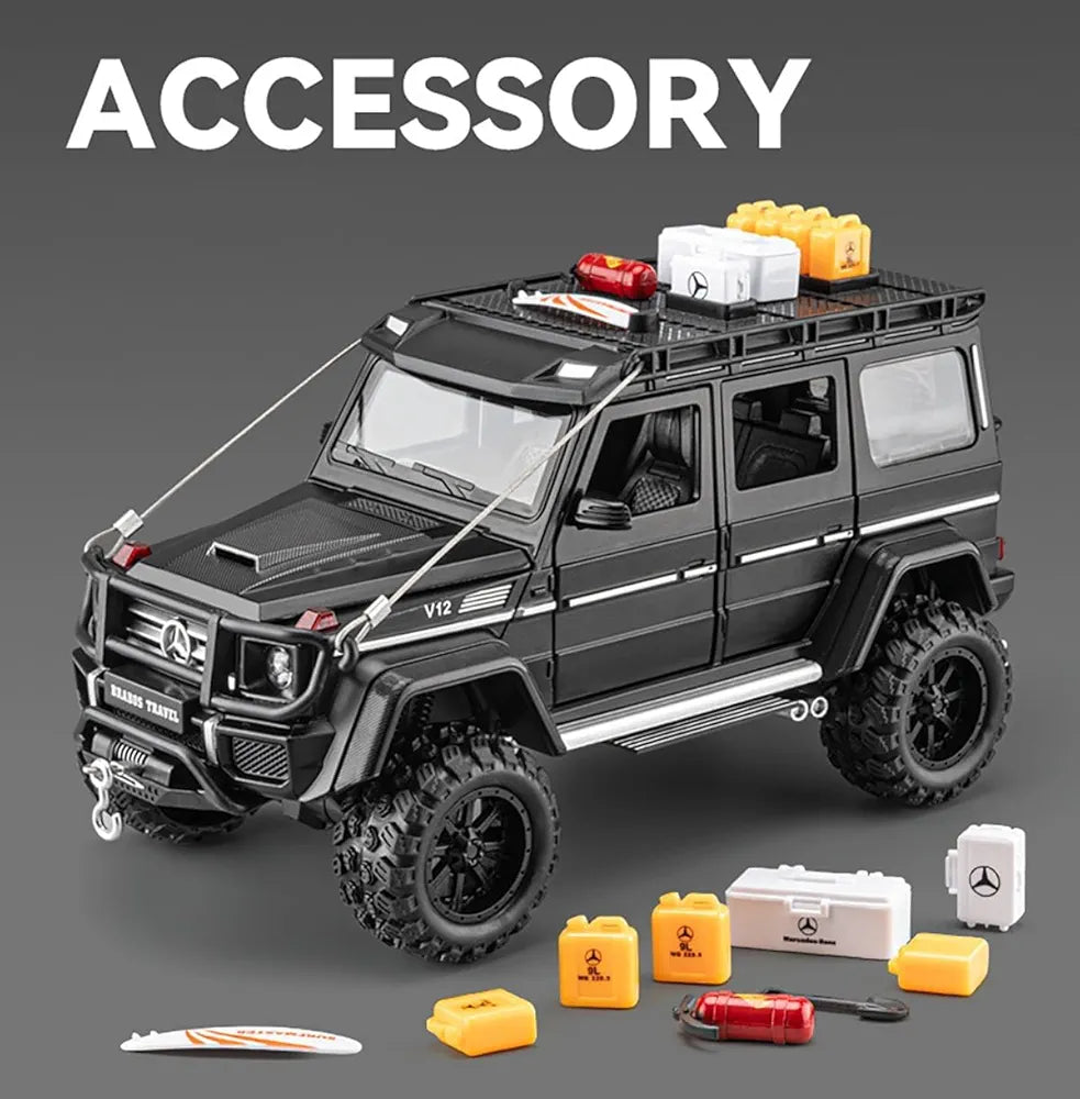 Mercedes BRABUS G550 metal toy car Ahmedabad in black with detailed accessories and rugged tires