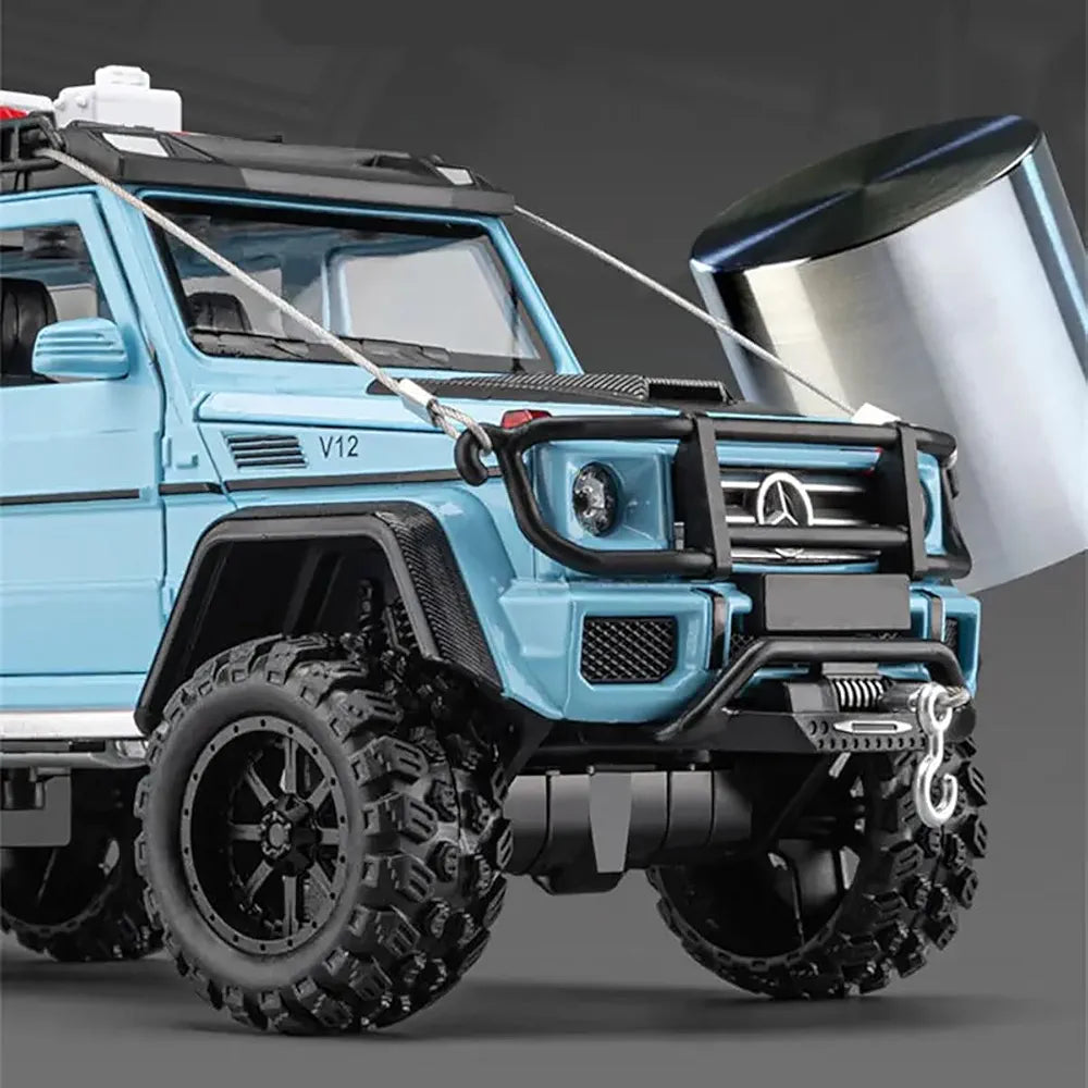 Mercedes BRABUS G550 metal toy car Ahmedabad blue off-road model with detailed front grille and tire