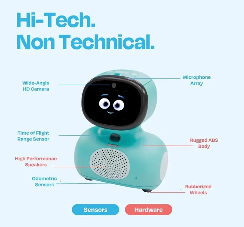 Buy kids AI miko robot online India Gujarat online with HD camera microphone sensors and rugged body