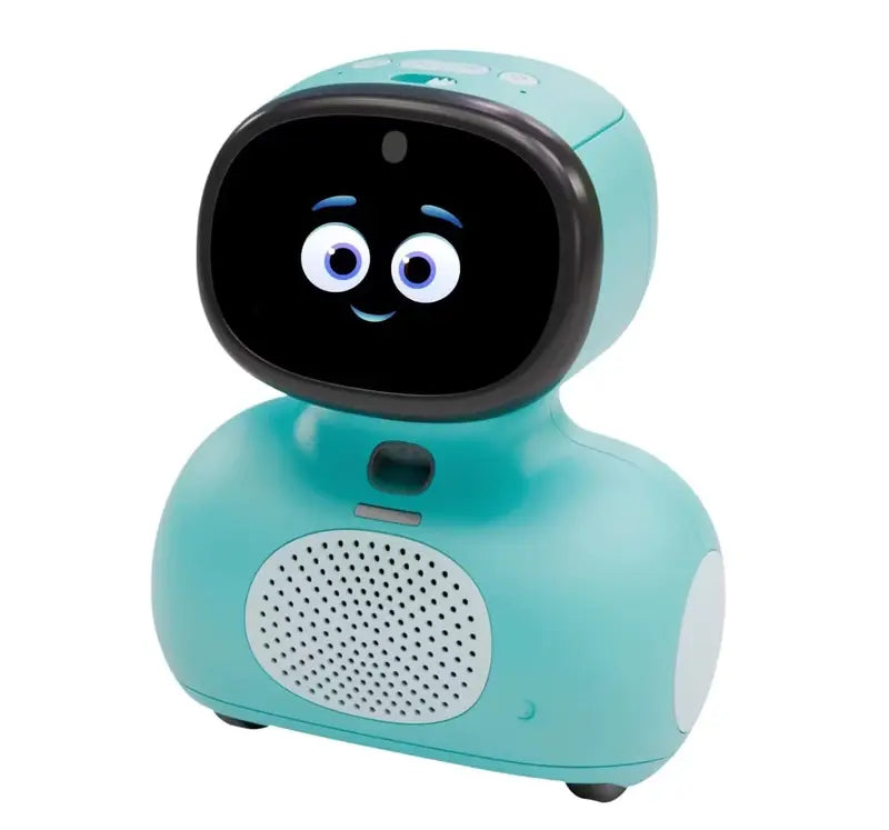 MIKO kids AI robot in turquoise with expressive digital face buy kids AI miko robot online India Gujarat online