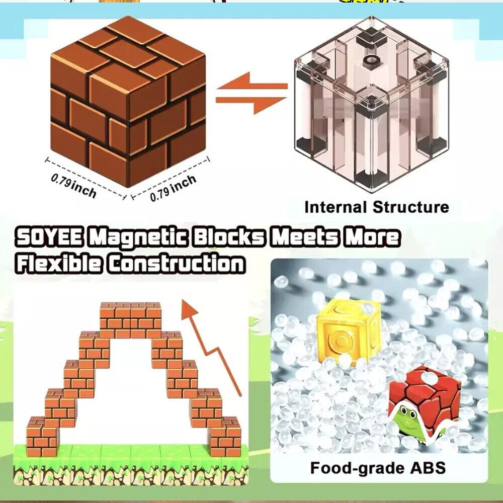 SOYEE Magnetic Blocks with Flexible Construction for Kids Ages 3 and Up from Sam's Toy World in Ahmedabad Gujarat