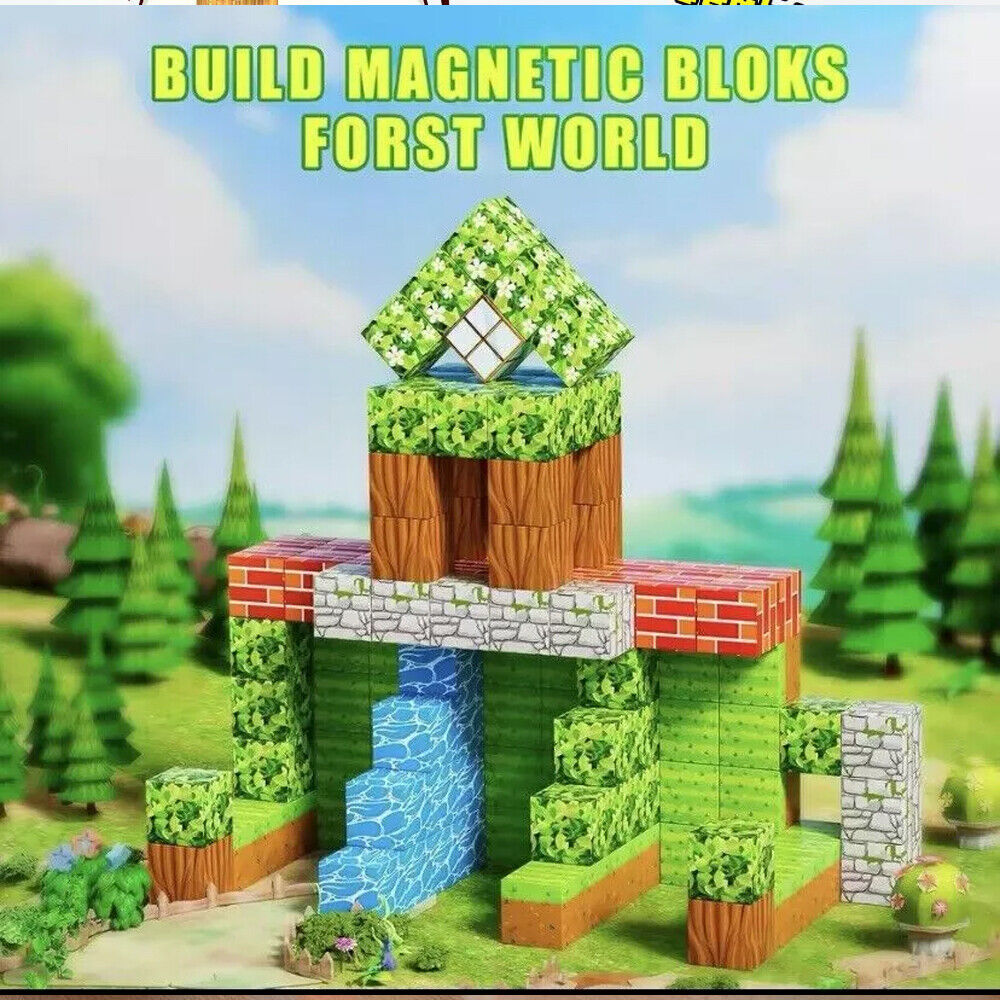 Minecraft Toy Magnetic Blocks Building Set for Kids 4+ by Sam's Toy World in Ahmedabad Gujarat