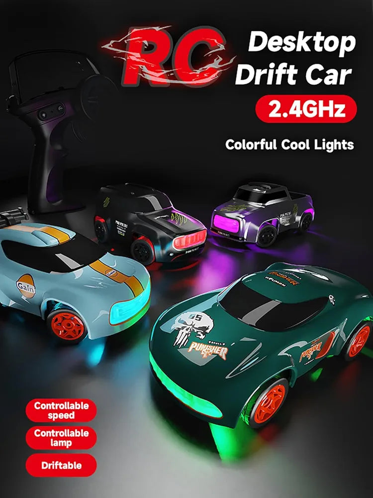 Mini Drift rc cars remote control car with colorful lights, ideal for ages 6 and up, from Sam's Toy World
