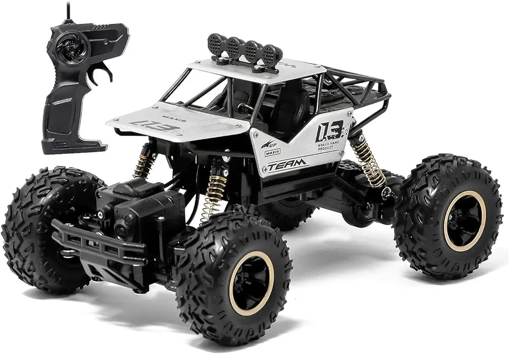Monster truck Rock Crawler Car in black with remote control for ages 8 and up from Sam's Toy World