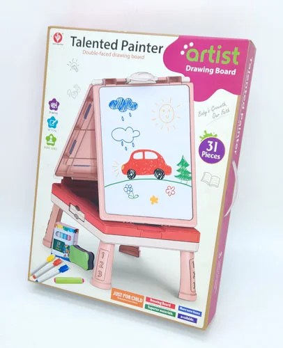 Multifunctional art board with accessories at sams, colorful design, front view, perfect for children's creativity
