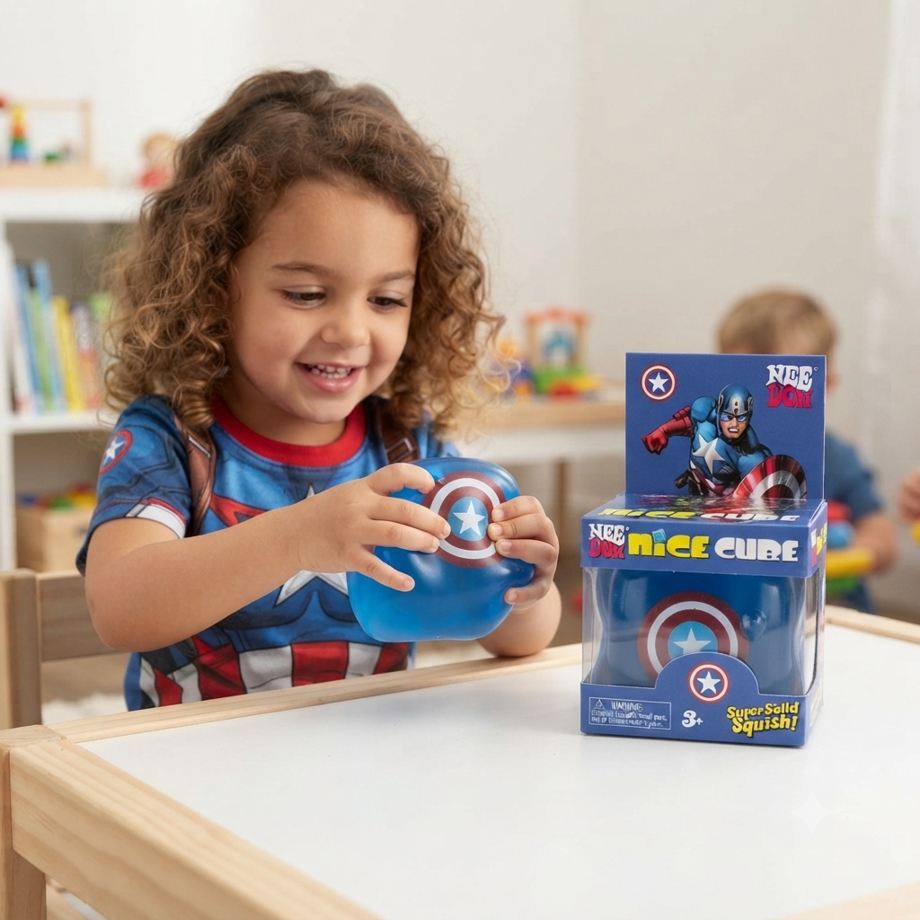 Nee Doh squishy toy for children in Ahmedabad Gujarat with superhero design, ideal for ages 3 and up, from Sam's Toy World