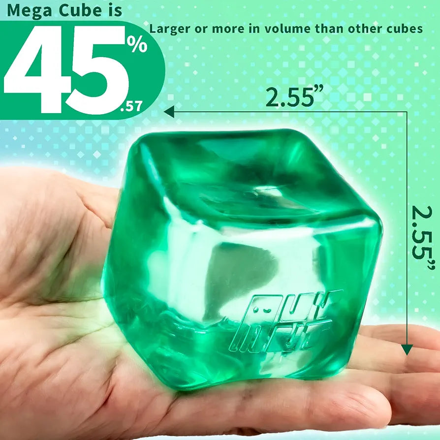 Nee Doh Nice Cube in Green, stress relief toy for ages 3 and up from Sam's Toy World Ahmedabad Gujarat