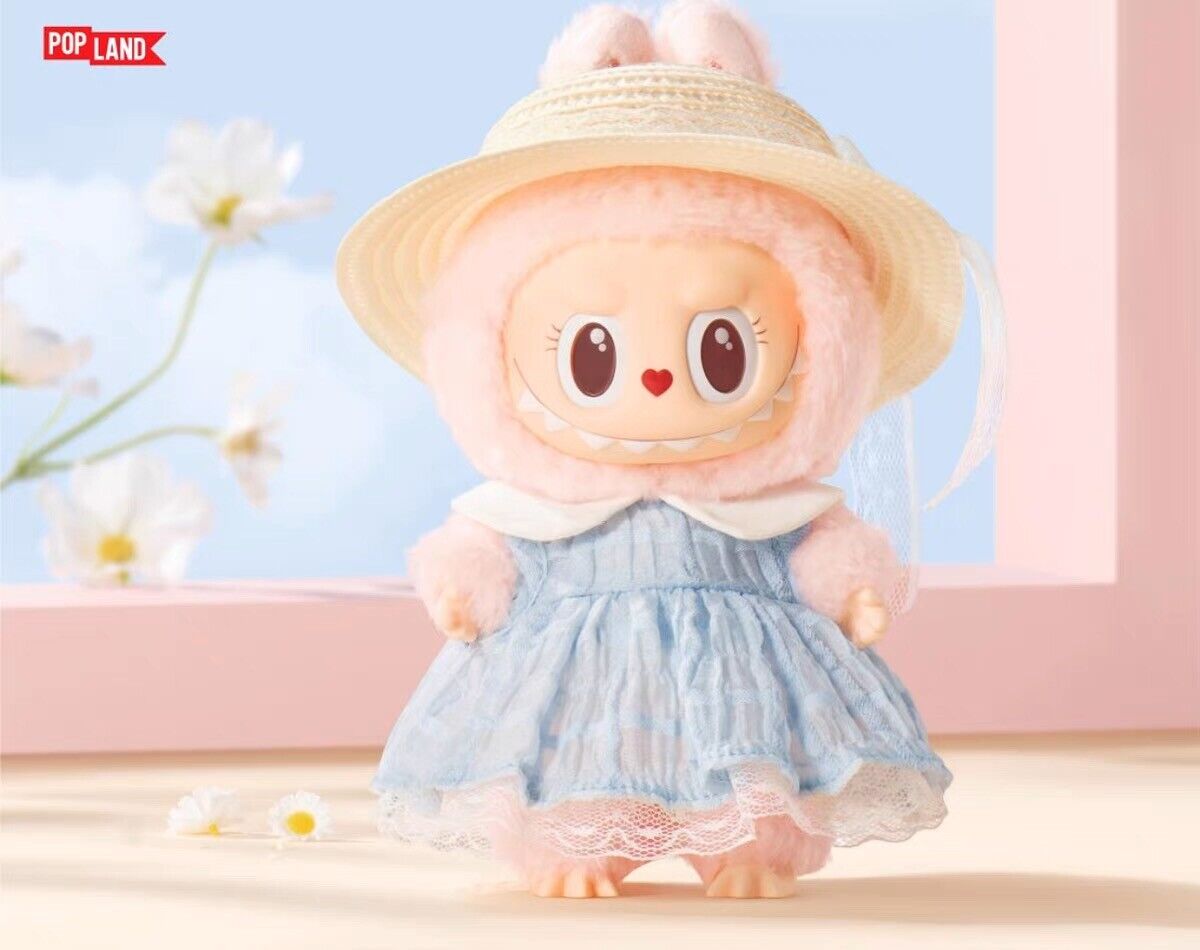 POP MART Labubu Blue Diamond figure 17 cm in Ahmedabad wearing a blue dress and a straw hat